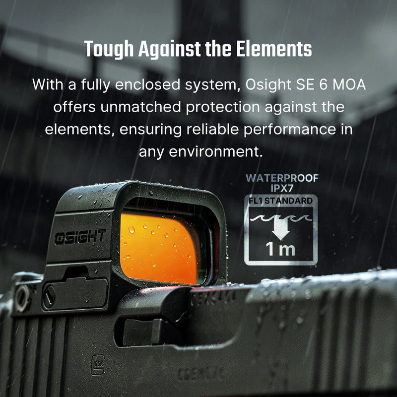 Olight Osight SE Enclosed Red Dot Optic 6 MOA Dot RMSc Footprint Black