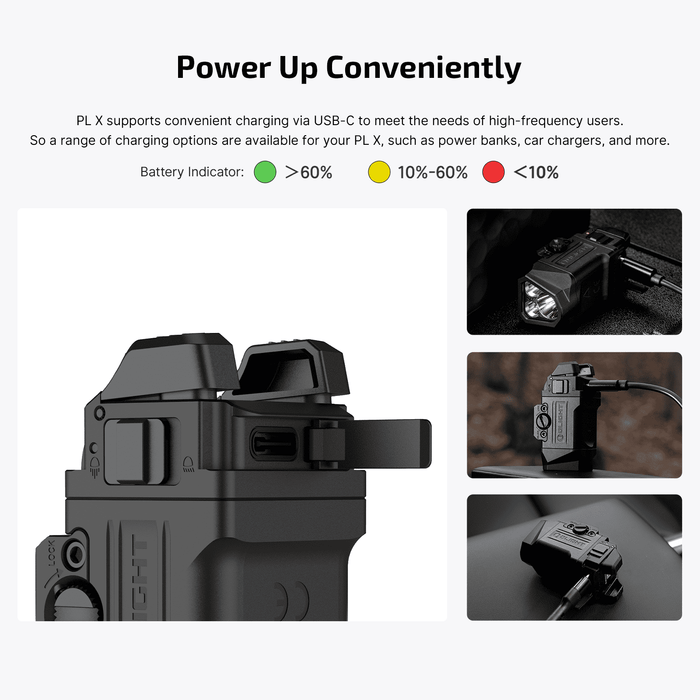Olight PL X Tactical Weapon Light: 1,200 Lumens Dual-Beam tactical pistol light