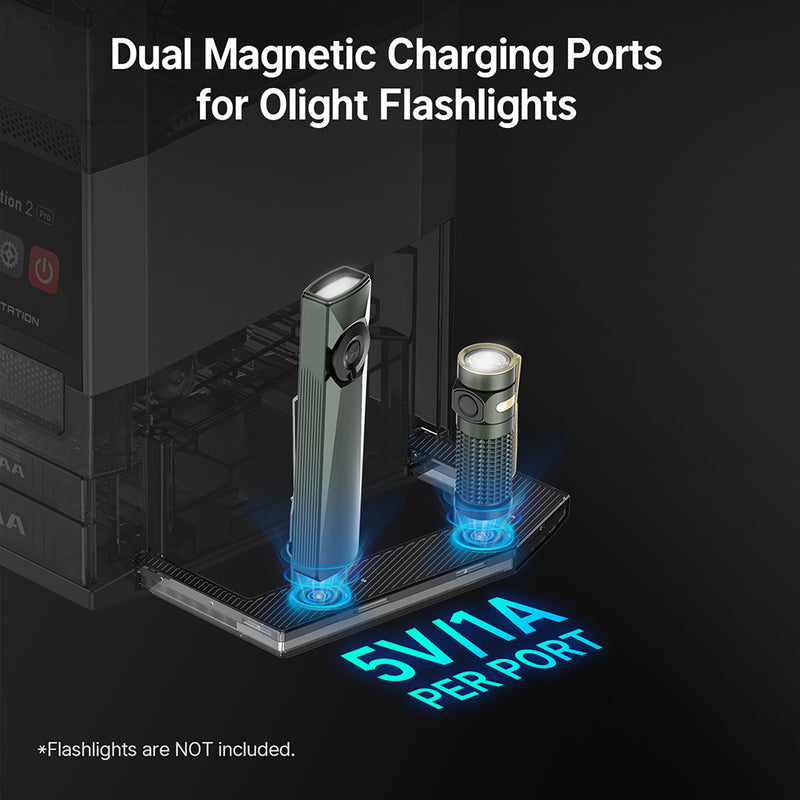 Olight Ostation 2 Pro Series 3-in-1 Smart Hub Charger ( or AA and AAA rechargeable batteries )