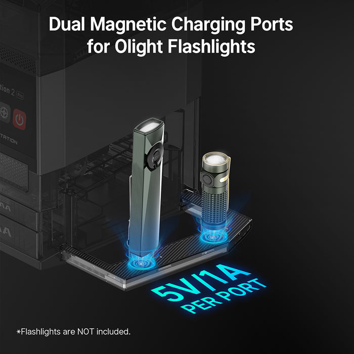 Olight Ostation 2 Pro Series 3-in-1 Smart Hub Charger ( or AA and AAA rechargeable batteries )