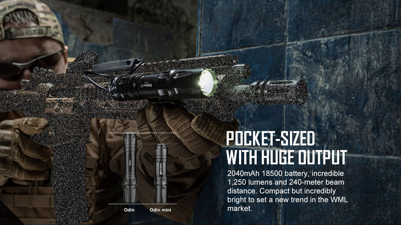 Olight Odin Mini Black Tactical Flashlight (ODINMINIBK)