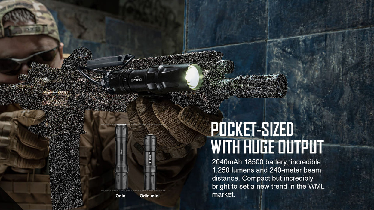 Olight Odin Mini Desert Tan Tactical Flashlight (ODINMINIDT)