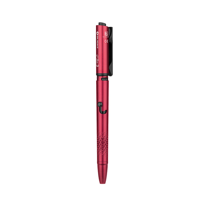 Olight O'Pen 3 Multifunctional Pen Light with 120 Lumens & Green Laser Wine Red