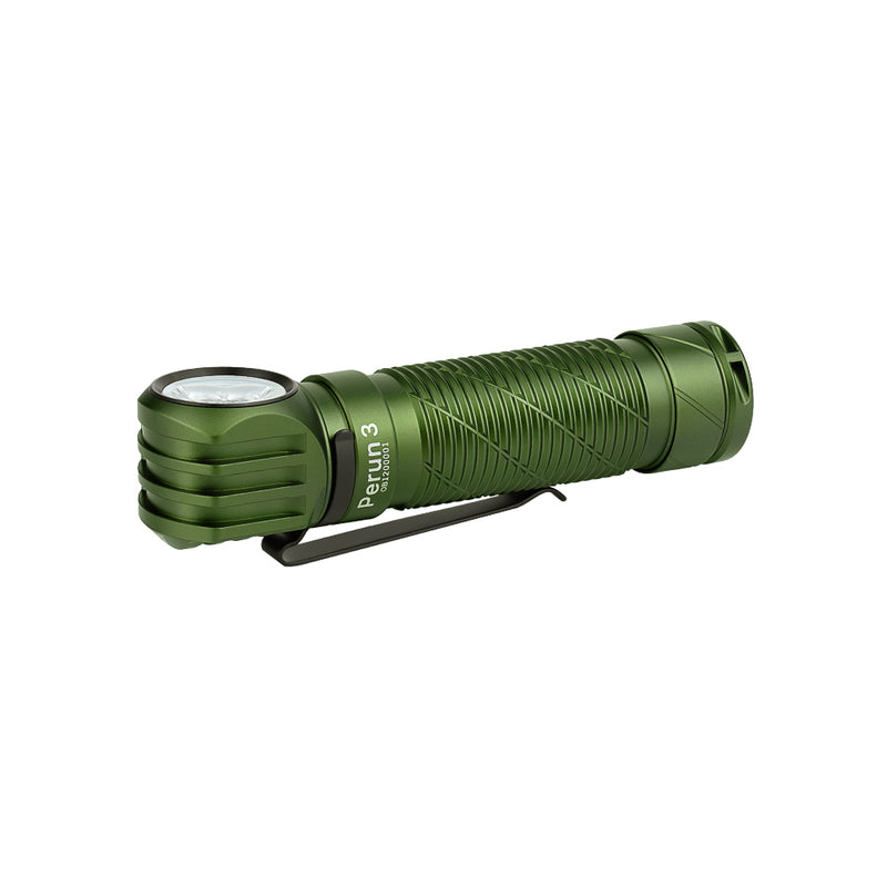 DIY Bundle Perun 3 Headlamp 3000 Lumens White Light and Red Light OD Green