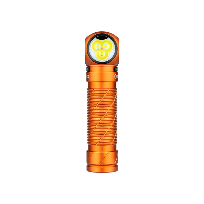 Perun 3 Headlamp 3000 Lumens White Light and Red Light Orange PERUN3OG