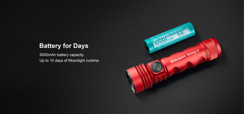 Olight Seeker 4 Red EDC Flashlight (SEEKER4RD)