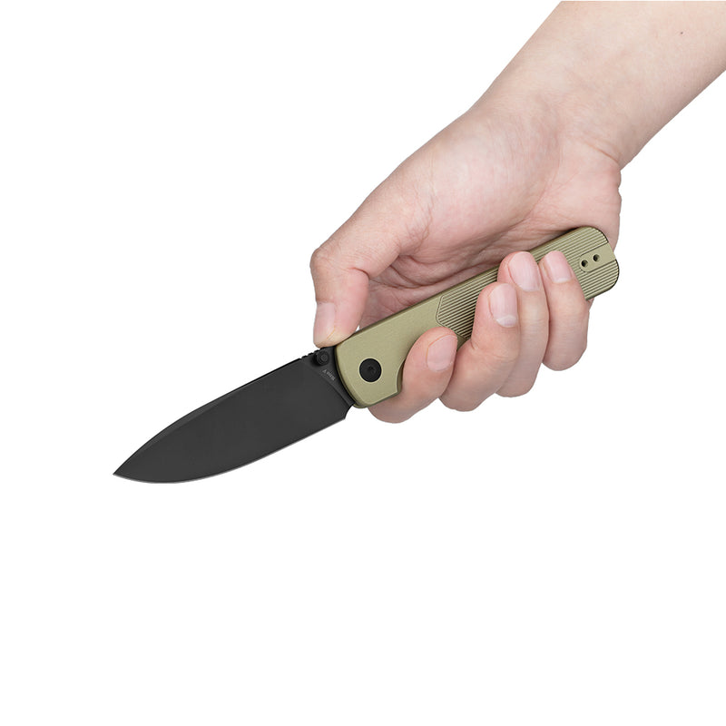 Olight Duron EDC Knife Olive Green O-Aluminum Handle Nitro-V Steel Blade