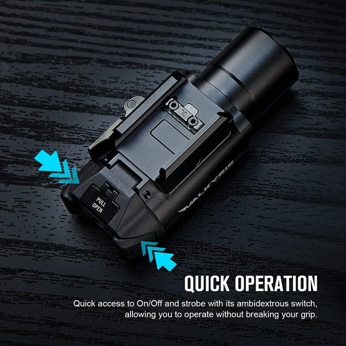 Olight PL Turbo Valkyrie Flashlight (PLTURBOBK)