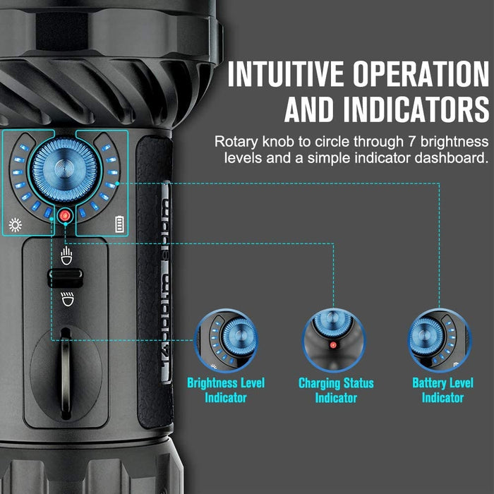 Olight Marauder 2 Powerful Flashlight (MARAUDER2BK)