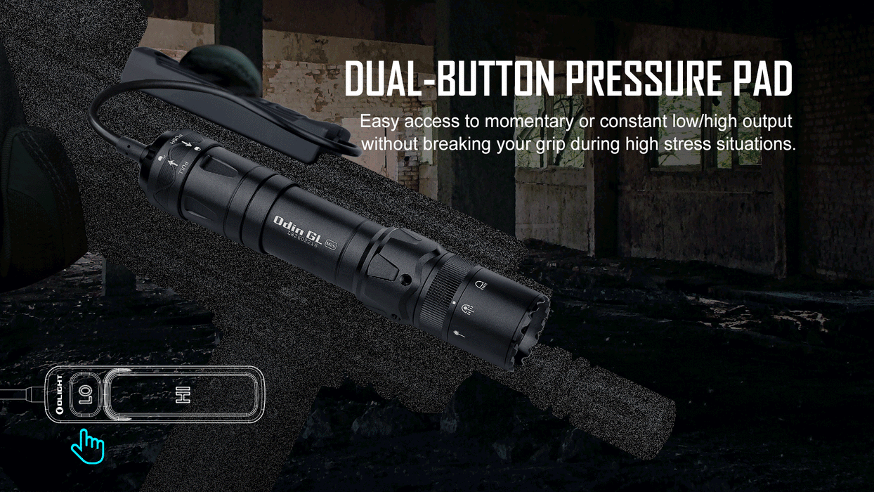 Olight Odin GL Mini Tactical Flashlight (ODINGLMINI)