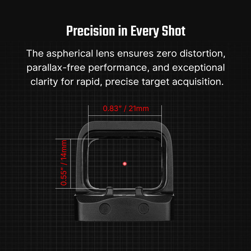Olight Osight SE Enclosed Red Dot Optic 6 MOA Dot RMSc Footprint Black