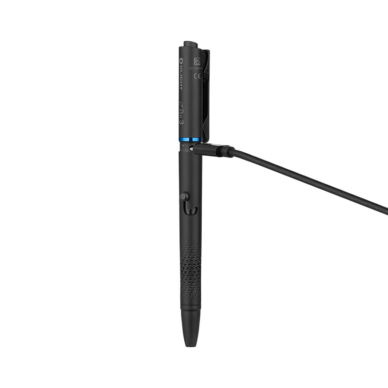 Olight O'Pen 3 Multifunctional Pen Light with 120 Lumens & Green Laser Black