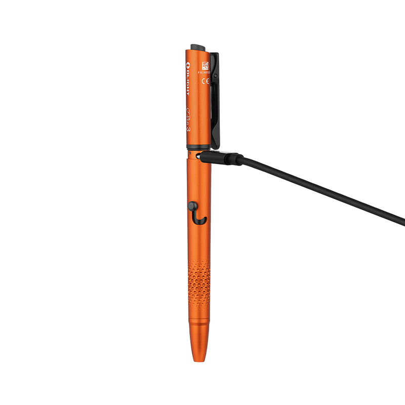 Olight O'Pen 3 Multifunctional Pen Light with 120 Lumens & Green Laser Orange