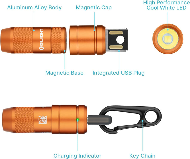 Olight imini 2 Rechargeable Mini Flashlight Orange