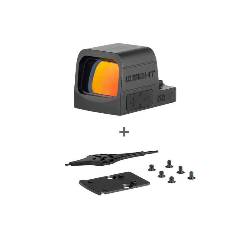 Olight Osight SE Enclosed Red Dot Optic 6 MOA + RMR to RMSc Adapter Plate Bundle
