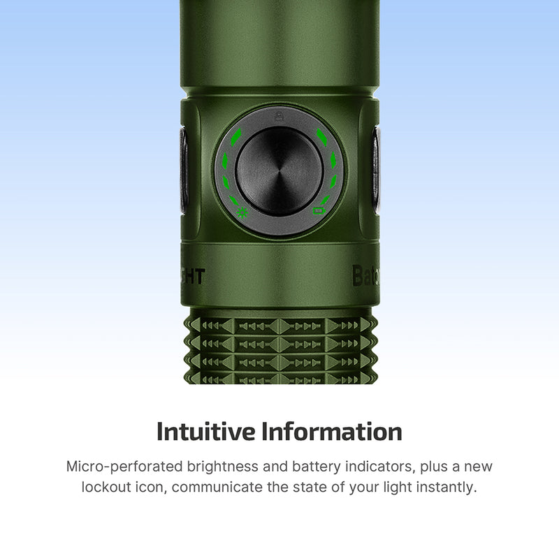 Olight Baton 4 Pro OD Green CW EDC Flashlight - 1600 Lumens USB-C