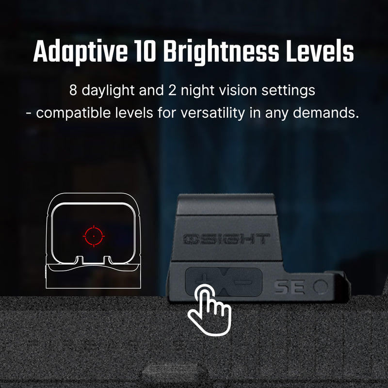 Olight Osight SE Enclosed Red Dot Optic 2 MOA Dot 32 MOA Circle RMSc Footprint Black