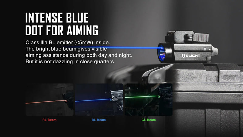 Olight Baldr S BL Rail Mounted Light (BALDRSBLBK)