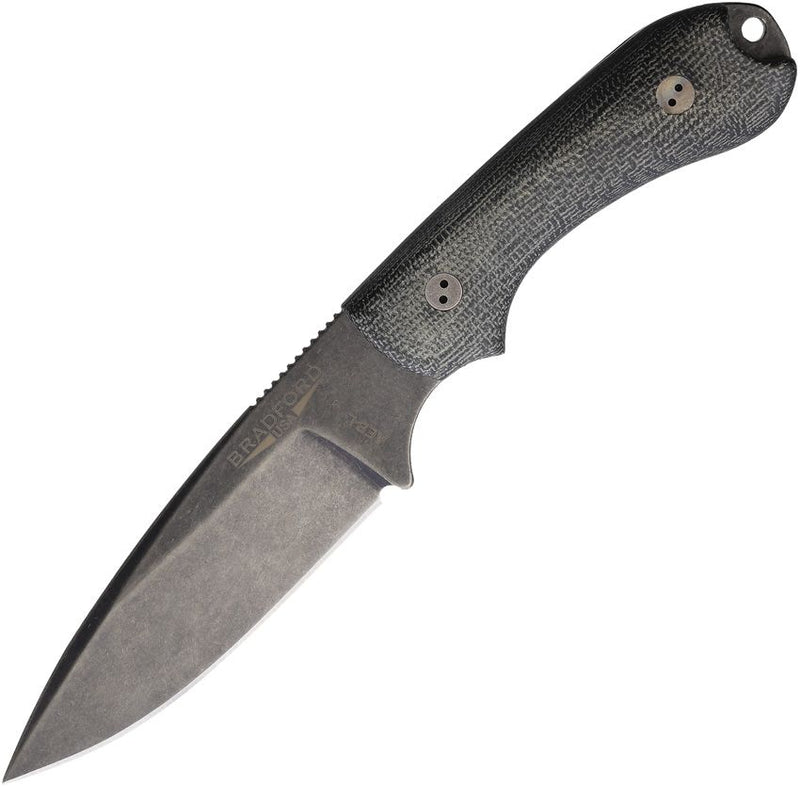 Bradford Knives Guardian 3.2 3D Black Micarta Fixed Blade Knife [3.2FE-101N-AEBL]
