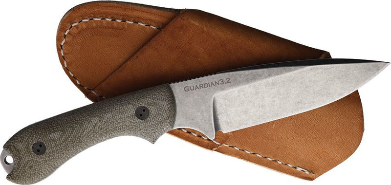 Bradford Knives Guardian 3.2 3D OD Green Fixed Blade Knife [3.2FE-102-AEBL]