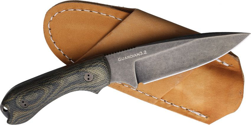 Bradford Knives Guardian 3.2 3D Camo Micarta Fixed Blade Knife [3.2FE-109N-AEBL]