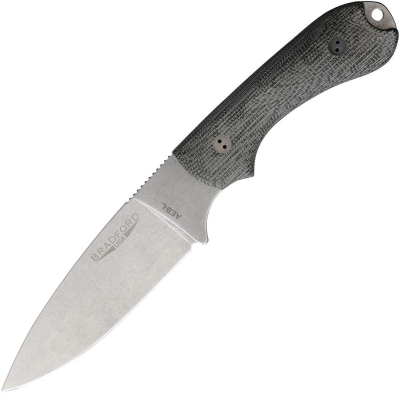 Bradford Knives Guardian 3.2 3D Black Micarta Fixed Blade Knife [3.2FH-101-AEBL]