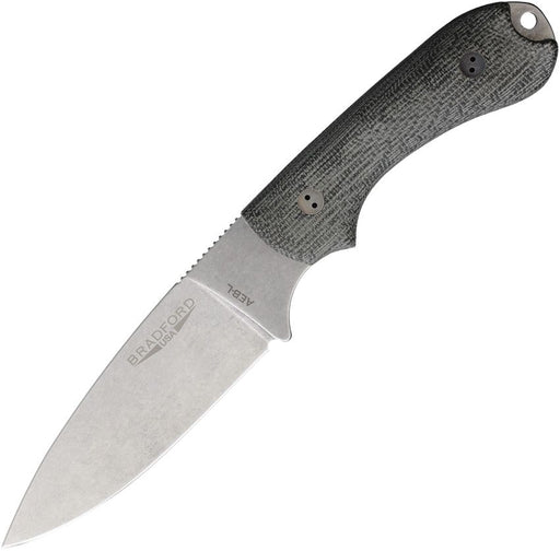 Bradford Knives Guardian 3.2 3D Black Micarta Fixed Blade Knife [3.2FH-101-AEBL]
