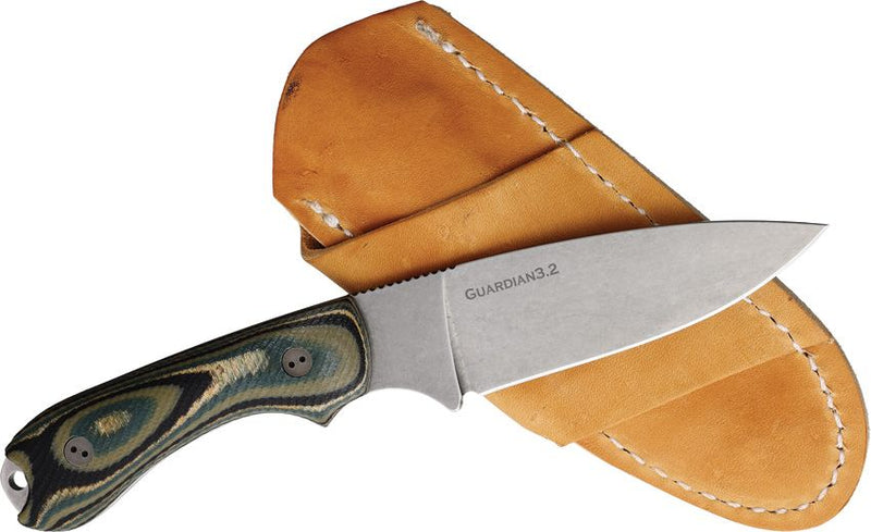 Bradford Knives Guardian 3.2 3D Forest G-Wood Fixed Blade Knife [3.2FH-128-AEBL]