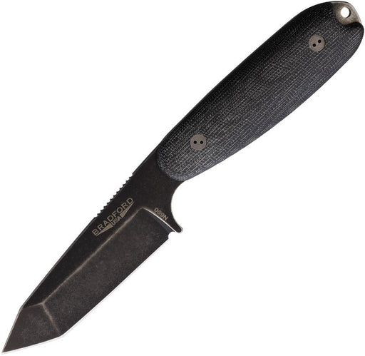 Bradford Knives Guardian 3.5 Sabre 3D Black Fixed Blade Knife [3.5S-101-N690]