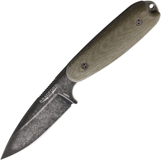 Bradford Knives Guardian 3.5 OD Green Fixed Blade Knife [3.5S-102N-N690]