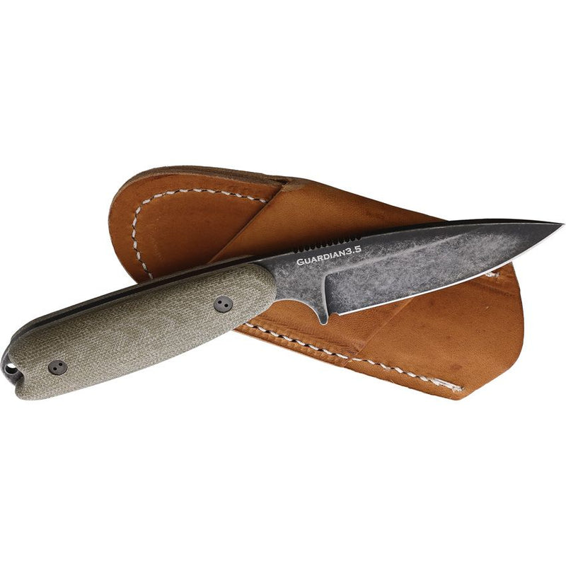 Bradford Knives Guardian 3.5 OD Green Fixed Blade Knife [3.5S-102N-N690]