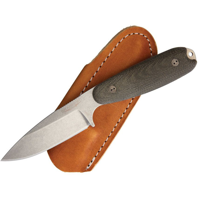 Bradford Knives Guardian 3.5 OD Green Fixed Blade Knife [3.5S-102-N690]