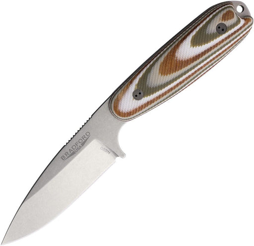 Bradford Knives Guardian 3.5 Snow Camo Fixed Blade Knife [3.5S-127-N690]