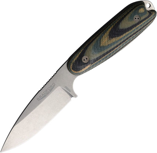 Bradford Knives Guardian 3.5 Forest G-Wood Fixed Blade Knife [3.5S-128-N690]