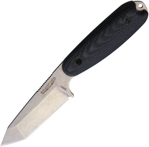 Bradford Knives Guardian 3.5 Tanto 3D Black Fixed Blade Knife [35T101N690]