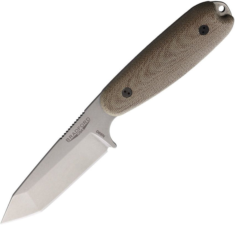 Bradford Knives Guardian 3.5 Tanto Natural Fixed Blade Knife [3.5T-104-N690]