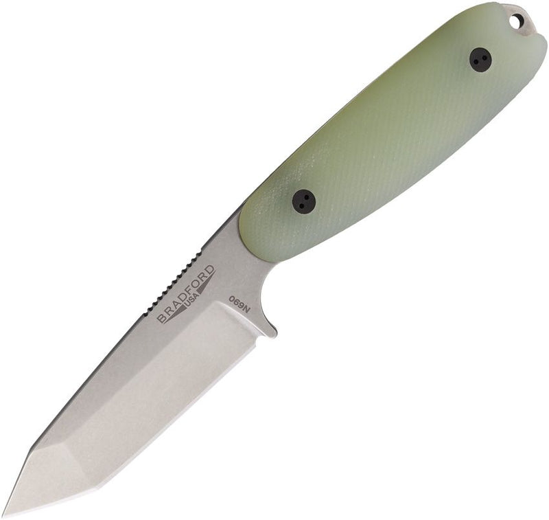 Bradford Knives Guardian 3.5 Tanto Ghost Fixed Blade Knife [3.5T-107-N690]
