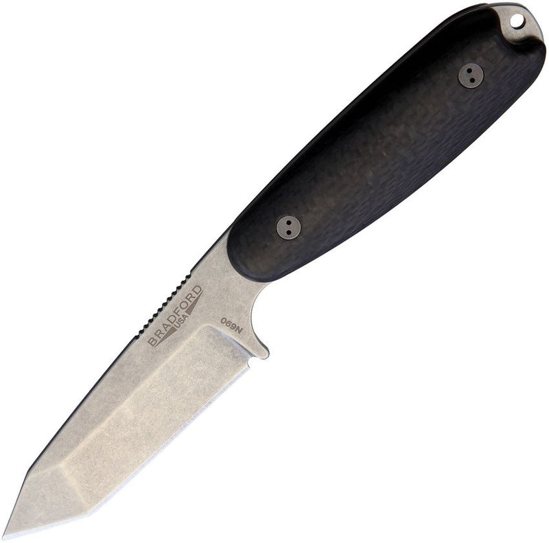 Bradford Knives Guardian 3.5 Tanto 3D CF Fixed Blade Knife [3.5T-114-N690]