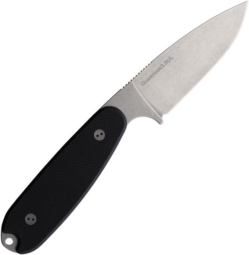 Bradford Knives Guardian 3.5 Ultralite Black Fixed Blade Knife [3.5UL-001-AEBL]