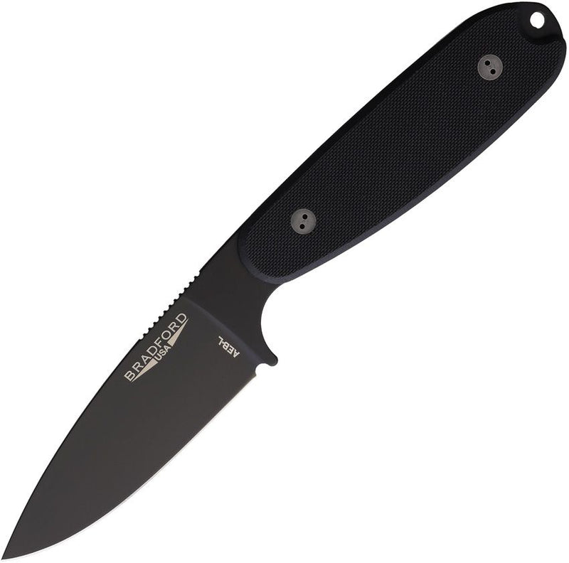 Bradford Knives Guardian 3.5 Ultralite Black Fixed Blade Knife [3.5UL-001B-AEBL]
