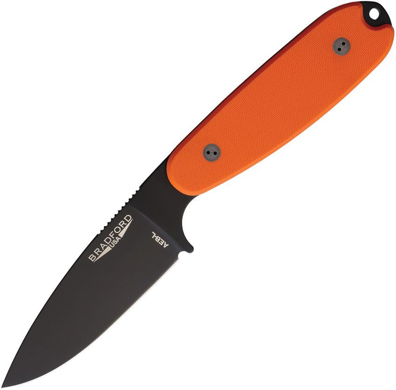 Bradford Knives Guardian 3.5 Ultralite Orange Fixed Blade Knife [3.5UL-005B-AEBL]