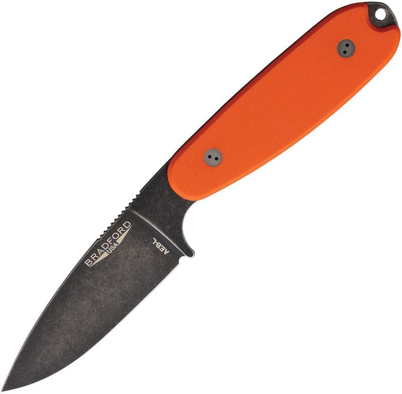 Bradford Knives Guardian 3.5 Ultralite Orange Fixed Blade Knife [3.5UL-005N-AEBL]