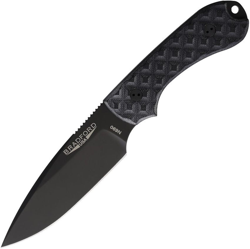 Bradford Knives Guardian 3 Fixed Blade Black [3FE-001B-N690]