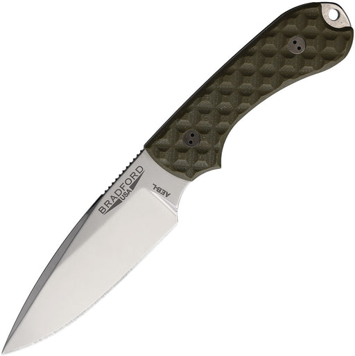 Bradford Knives Guardian 3 OD Green Textured G10 AEB-L High Polish Knife [3FE-002HP-AEBL] - product view 1
