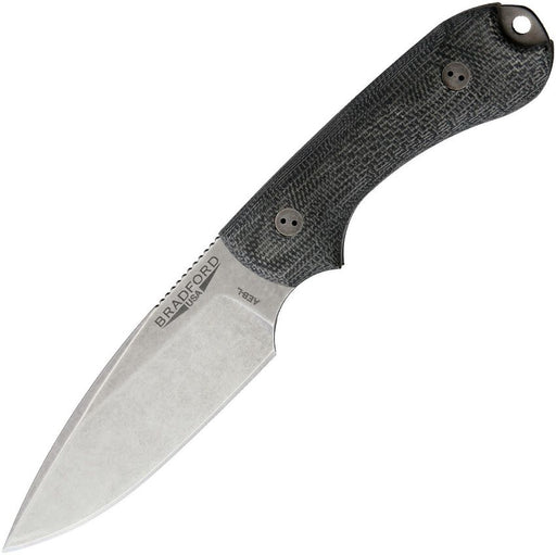 Bradford Knives Guardian 3 Black Fixed Blade Knife [3FE-101-AEBL]