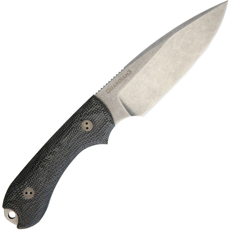 Bradford Knives Guardian 3 Black Fixed Blade Knife [3FE-101-AEBL]