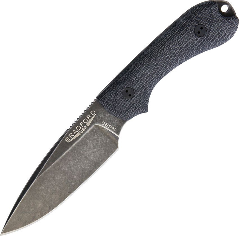 Bradford Knives Guardian 3 Nimbus 3D Black Fixed Blade Knife [3FE-101N-N690]