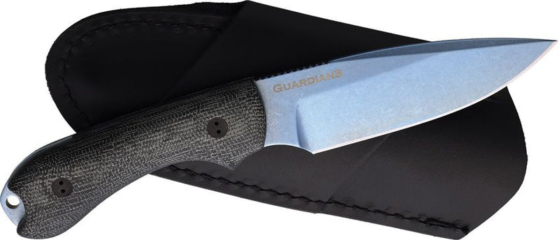 Bradford Knives Guardian 3 Blue PVD Micarta Fixed Blade Knife [3FE-101P-AEBL]