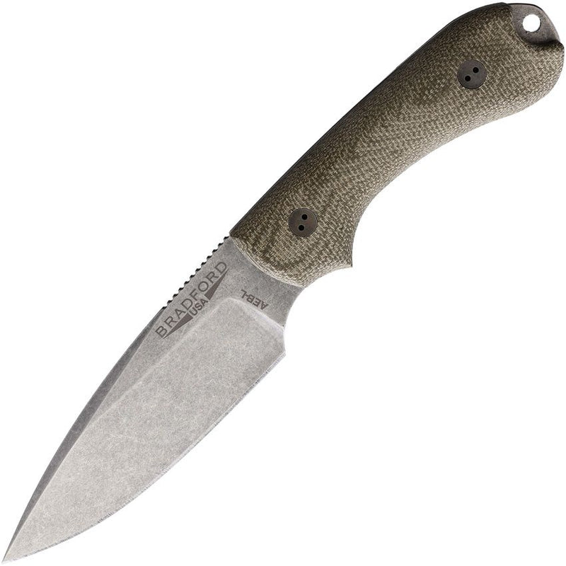 Bradford Knives Guardian 3 3D OD Green Fixed Blade Knife [3FE-102-AEBL]