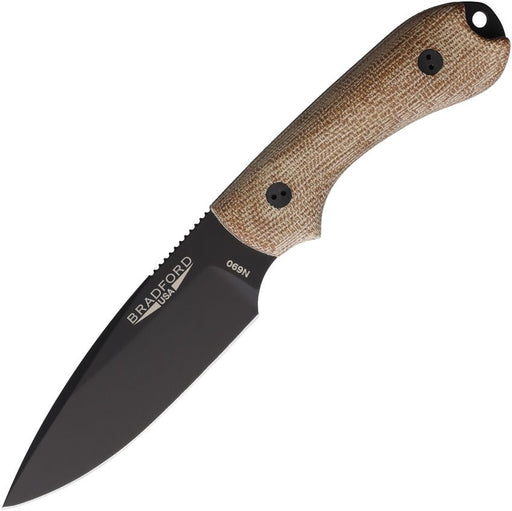 Bradford Knives Guardian 3 Natural Micarta Fixed Blade Knife [3FE-104B-N690]